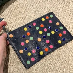 Fossil Polka Dot Clutch large gems
